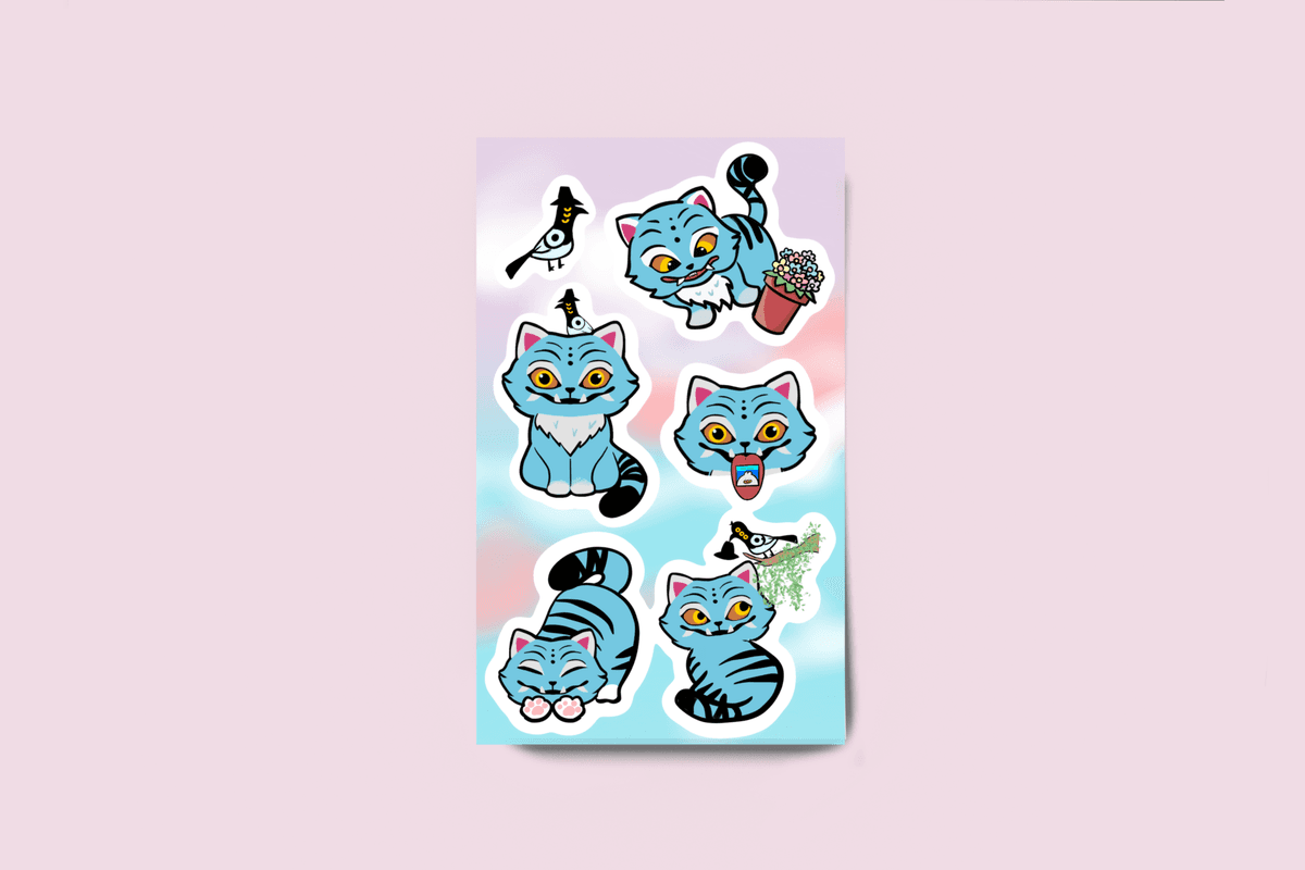 Derpy the Tiger Sticker sheet