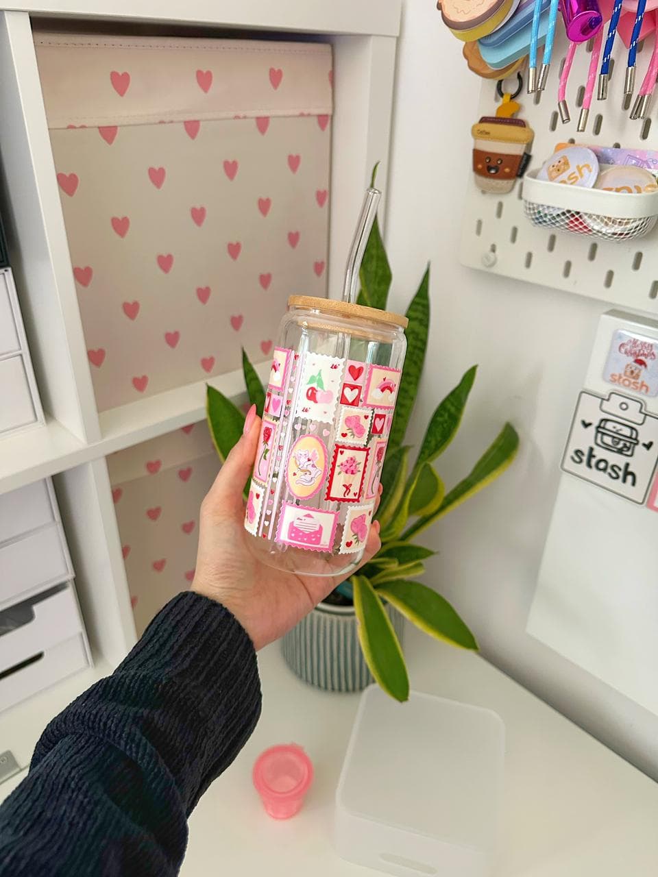Valentine's Stamp 16 oz Tumbler