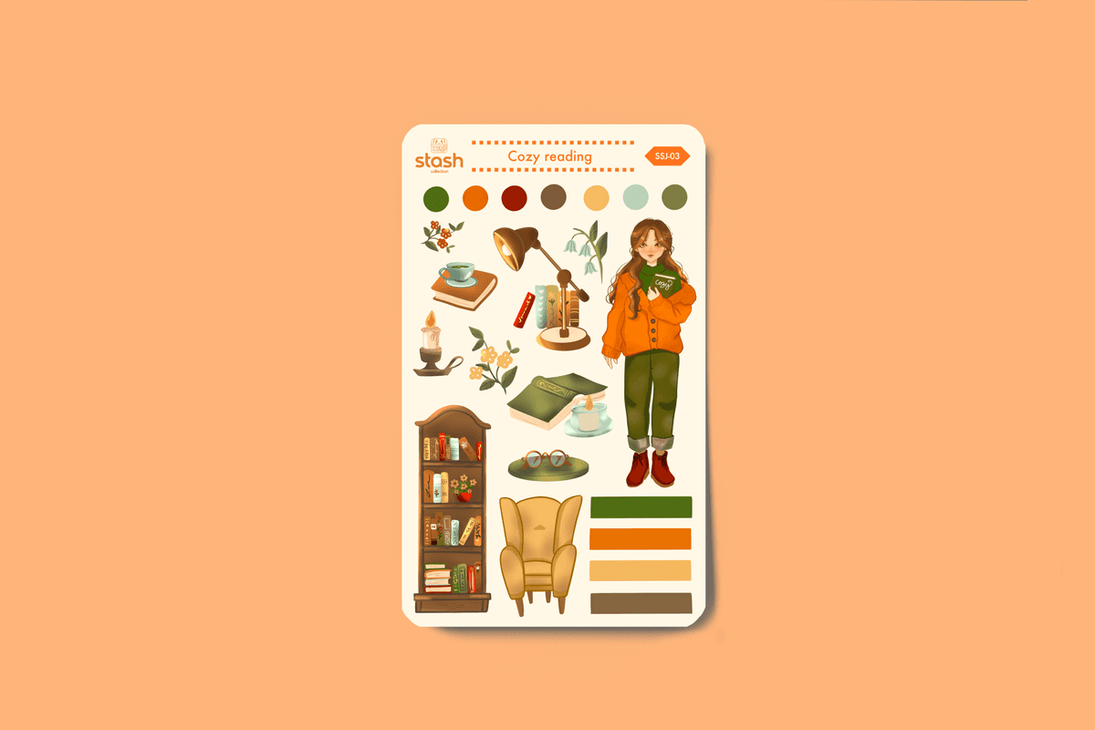 Cozy Reading Sticker Sheet